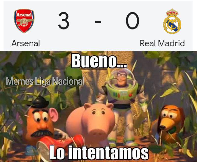 Courtois y Barcelona son protagonistas: los memes destruyen al Real Madrid tras goleada del Arsenal en Champions League