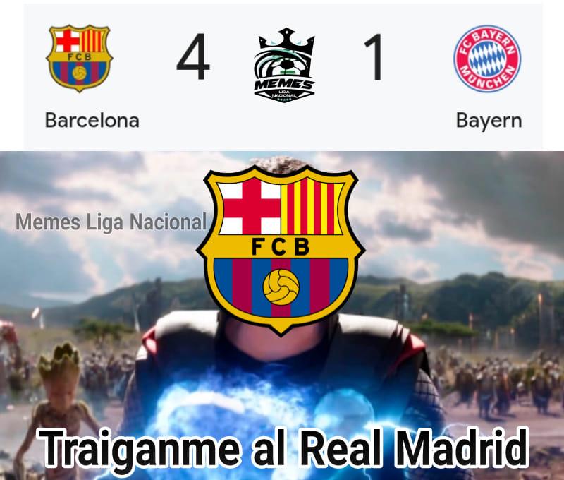 Los memes de la goleada del Barcelona al Bayern en la Champions: ¡burlas al Real Madrid!