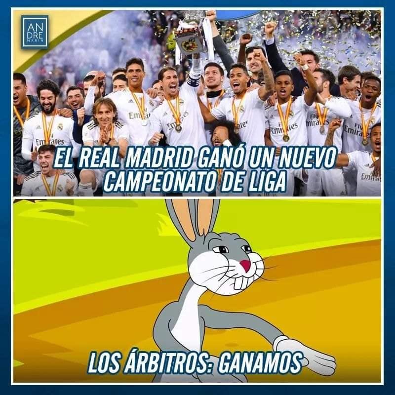 Destruyen al Barcelona: Real Madrid se corona campeón de la Liga Española y los jocosos memes explotan