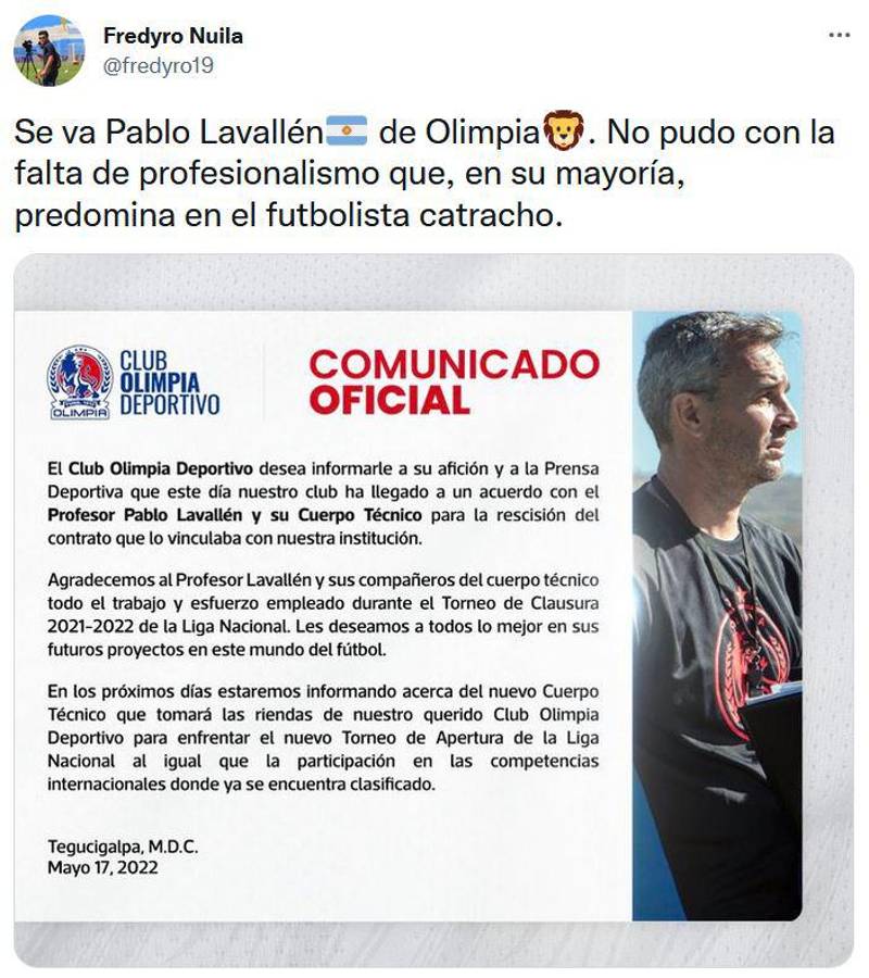 Piden a gritos a Salomón Nazar: lo que dice la prensa y aficionados en redes sobre la salida de Pablo Lavallén de Olimpia