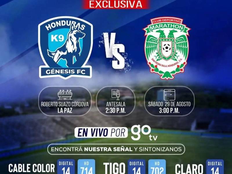 Todos los canales en los que podrás disfrutar el Génesis vs Marathón