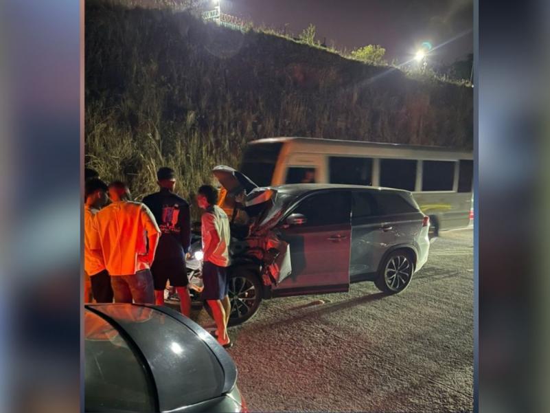 Así quedó el carro de Rodrigo 'Droopy' Gómez y cómo sucedió el accidente: revelan cómo se reaccionó el jugador de Motagua