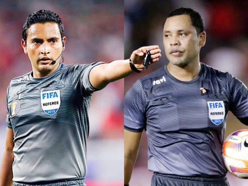 Saíd Martínez y Selvin Brown, dos de los cinco árbitros principales designados para la última jornada. Fotos DIEZ.