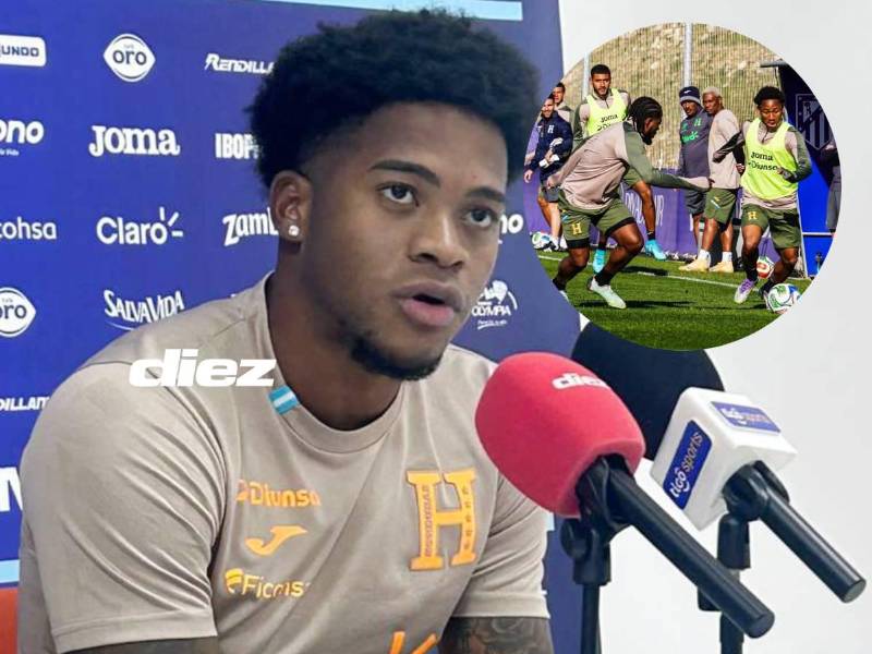 Exon Arzú recibió su primer llamado a la Selección de Honduras y espera debutar el martes frente a Perú. Foto Mario Figueroa.