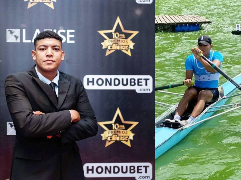 Elian Ávila fue premiado como el mejor atleta de remo en el 2025 en la gala de los Premios DIEZ.