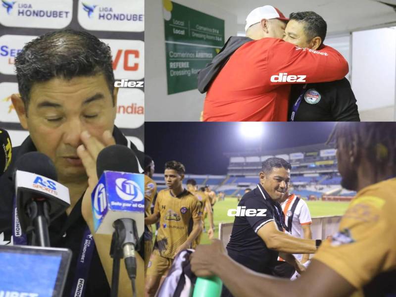 Chato Padilla celebró de forma eufórica la permanencia en primera división y lloró. Fotos Moisés Valenzuela.