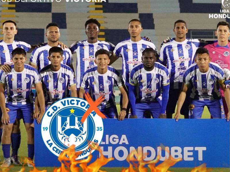 Terremoto en el Victoria: La crisis económica volvió al equipo jaibo y acaricia el descenso a la segunda división de Honduras. Así está la situación.