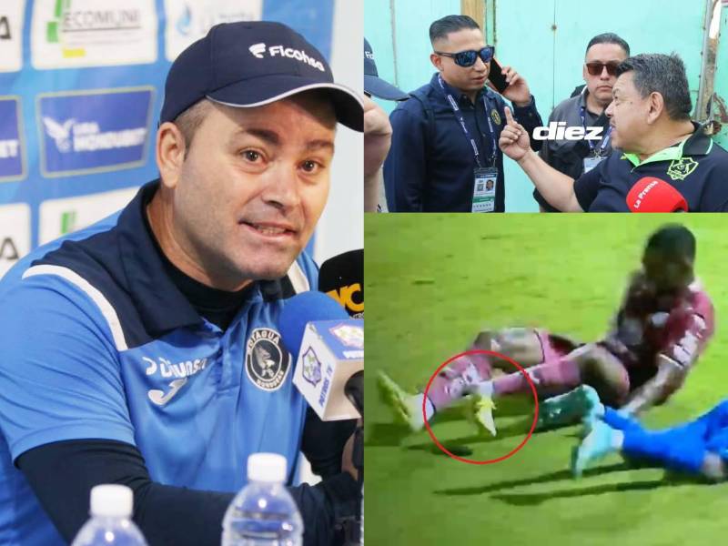 Javier López tocó diferentes puntos luego de la victoria de Motagua sobre Olancho FC. Fotos David Romero.