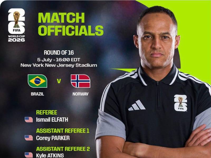 El hondureño Saíd Martínez pitará su quinto partido en la Copa del Mundo.