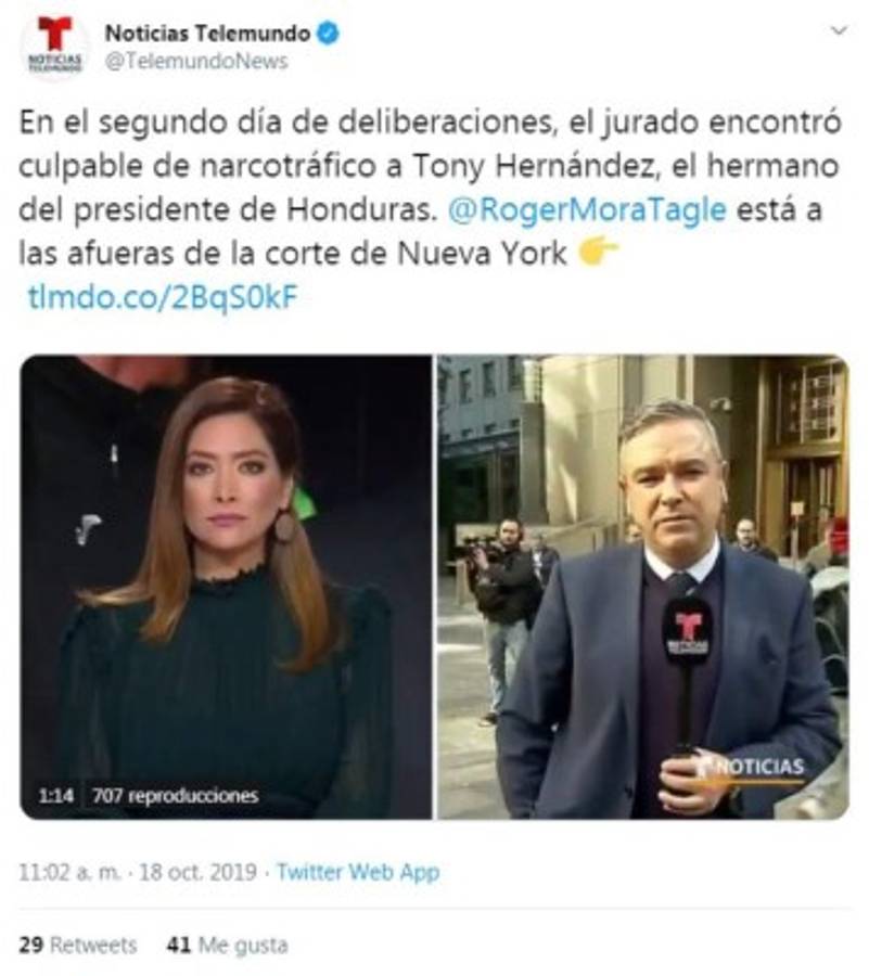 Tony Hernández: Lo que dicen los medios internacionales sobre la sentencia del exdiputado