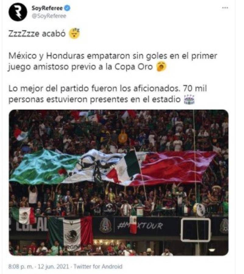 'Uno de los peores partidos': Medios y periodistas mexicanos atizan al Tri tras aburrir ante Honduras