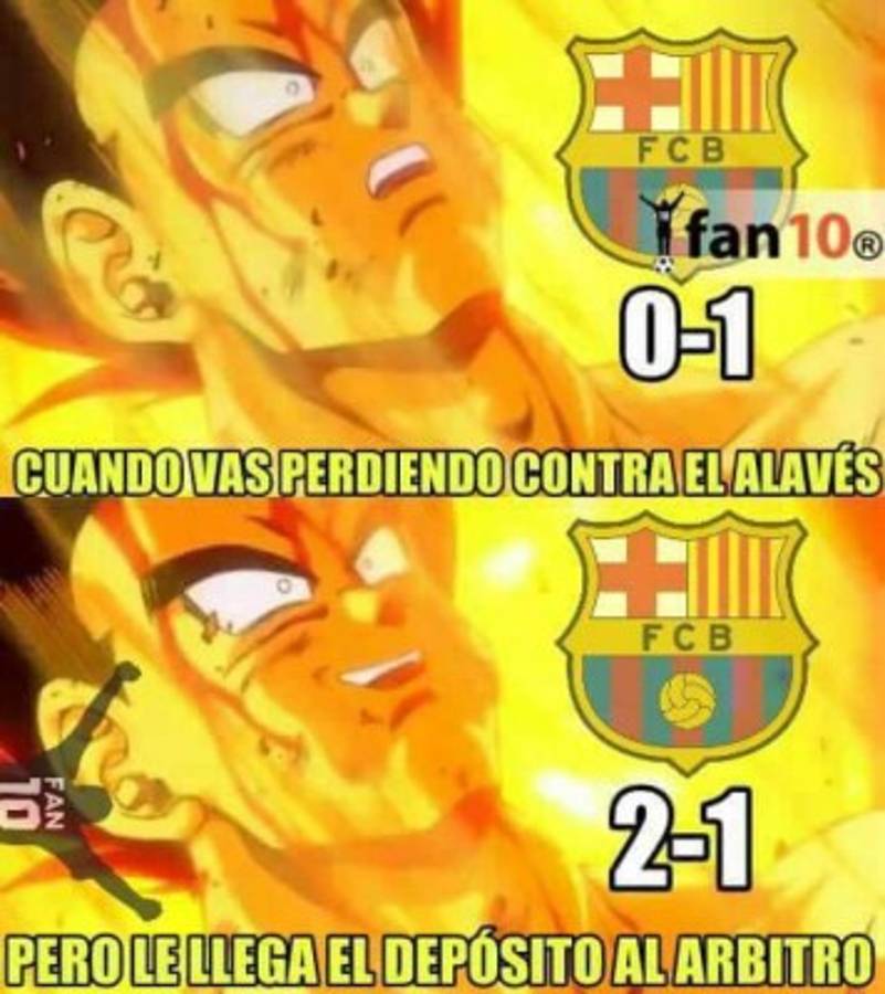 Los mejores memes de la sufrida victoria del FC Barcelona ante el Alavés