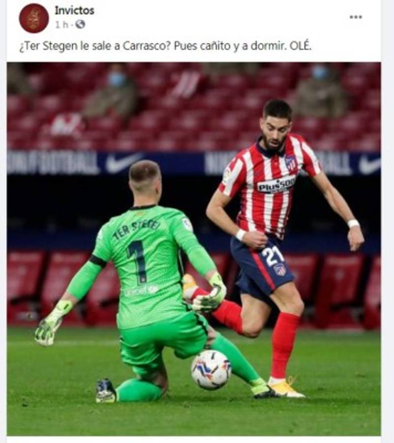 Los memes destrozan a Messi y Ter Stegen tras la dolorosa derrota del Barcelona ante el Atlético