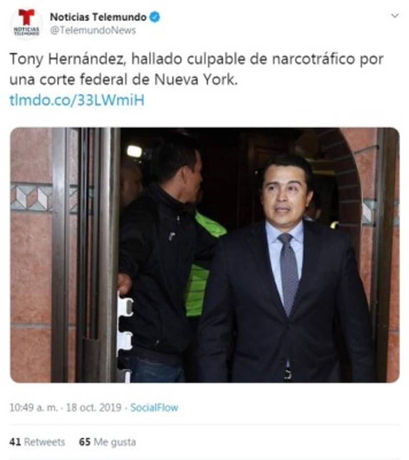 Tony Hernández: Lo que dicen los medios internacionales sobre la sentencia del exdiputado