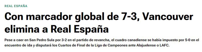 “Cierre con dignidad”: Prensa hondureña e internacional reaccionaron al triunfo del Real España en Concacaf
