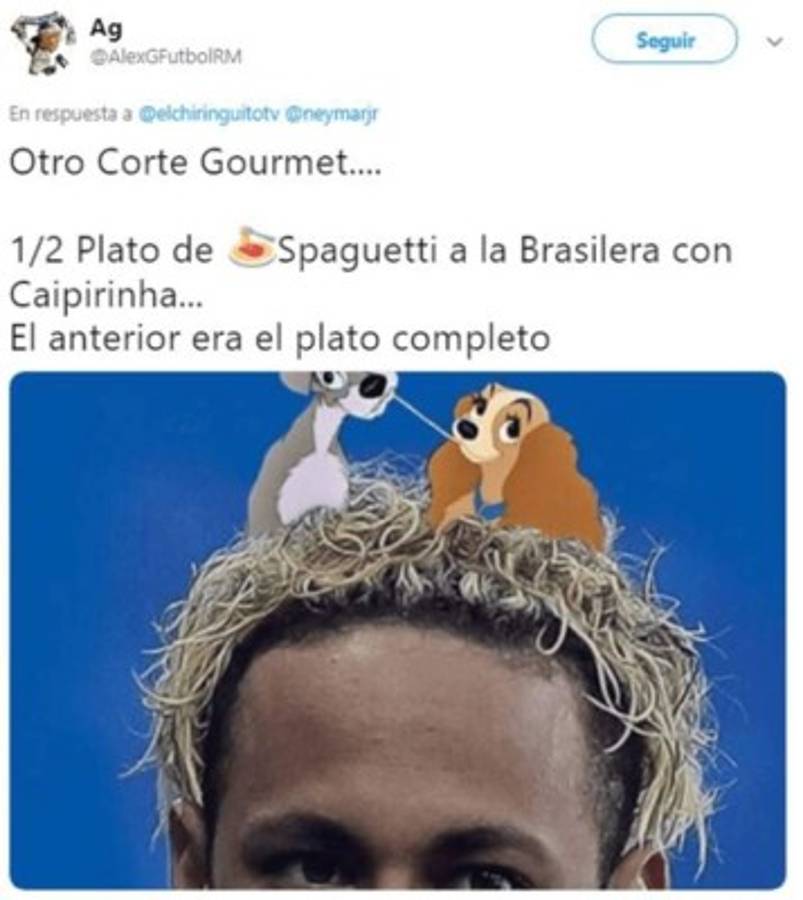 Cambió de look y los memes atacan al brasileño Neymar