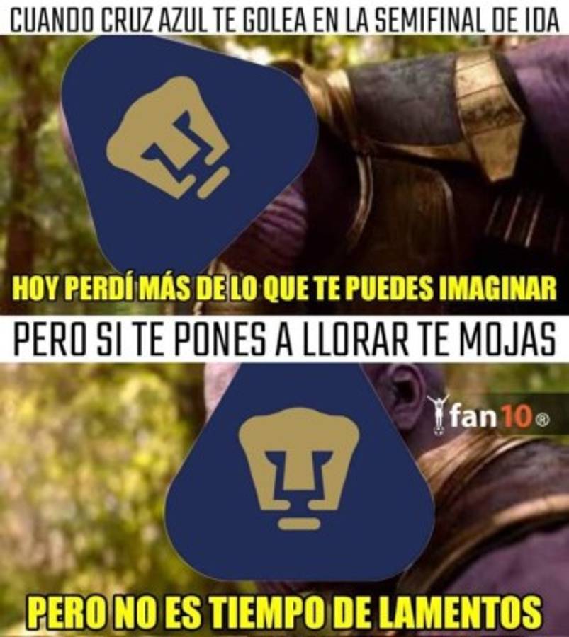 Los imperdibles memes de la paliza de Cruz Azul a Pumas en semifinales: Este año es el bueno