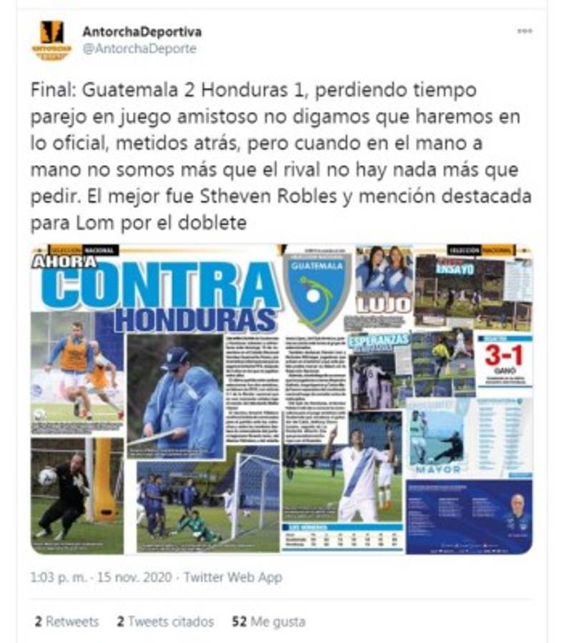 'Nuestra casa se respeta', lo que dicen los medios en Guatemala tras derrotar a Honduras