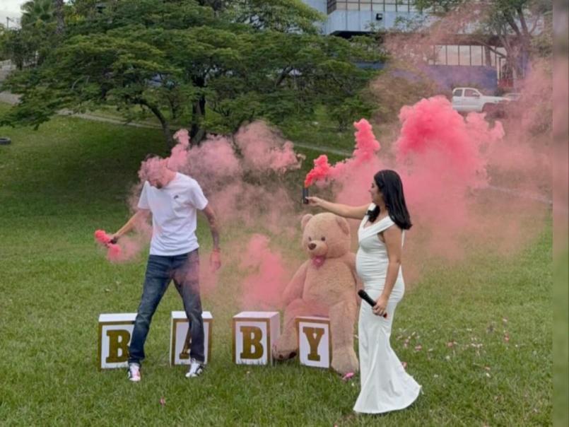 Presentadora hondureña sorprende al anunciar que está embarazada de exfutbolista de Liga Nacional: Una mini murallita