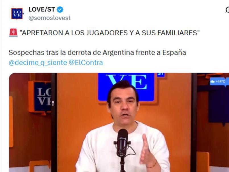 Apretaron a los familiares de los futbolistas; Argentina no podía ganar esa final
