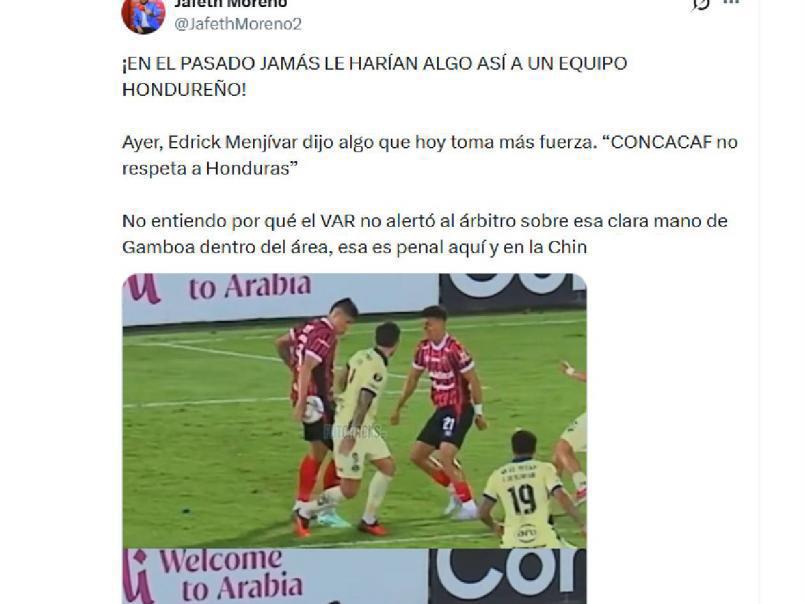 Se hicieron los ciegos: reclamo a Concacaf e indignación tras el Alajuelense-Motagua