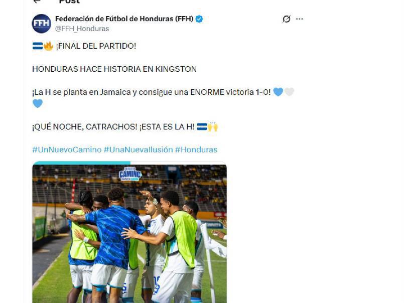 Es una vergüenza: indignación, petición a Concacaf y Honduras celebra el triunfo