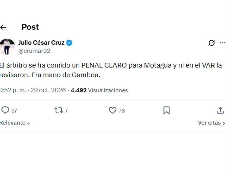 Se hicieron los ciegos: reclamo a Concacaf e indignación tras el Alajuelense-Motagua
