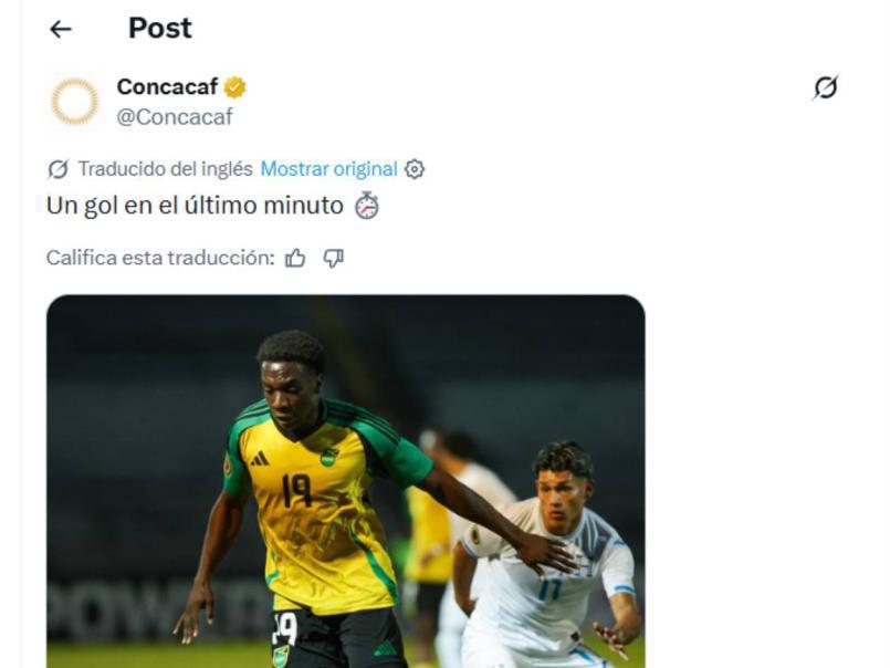 Honduras sufre la derrota ante Jamaica en el Premundial Sub-20 y señalan al culpable