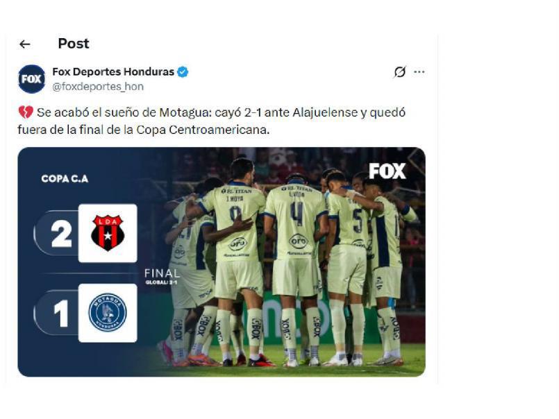 Se hicieron los ciegos: reclamo a Concacaf e indignación tras el Alajuelense-Motagua