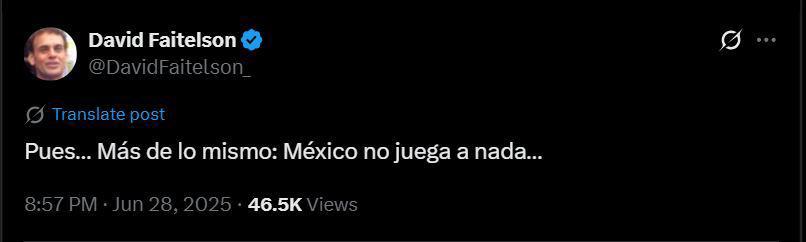México no juega a nada, Sin convencer: Faitelson y la prensa mexicana molestos; esto dicen de la semifinal ante Honduras