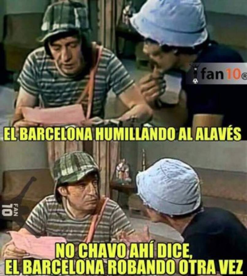 Los mejores memes de la sufrida victoria del FC Barcelona ante el Alavés