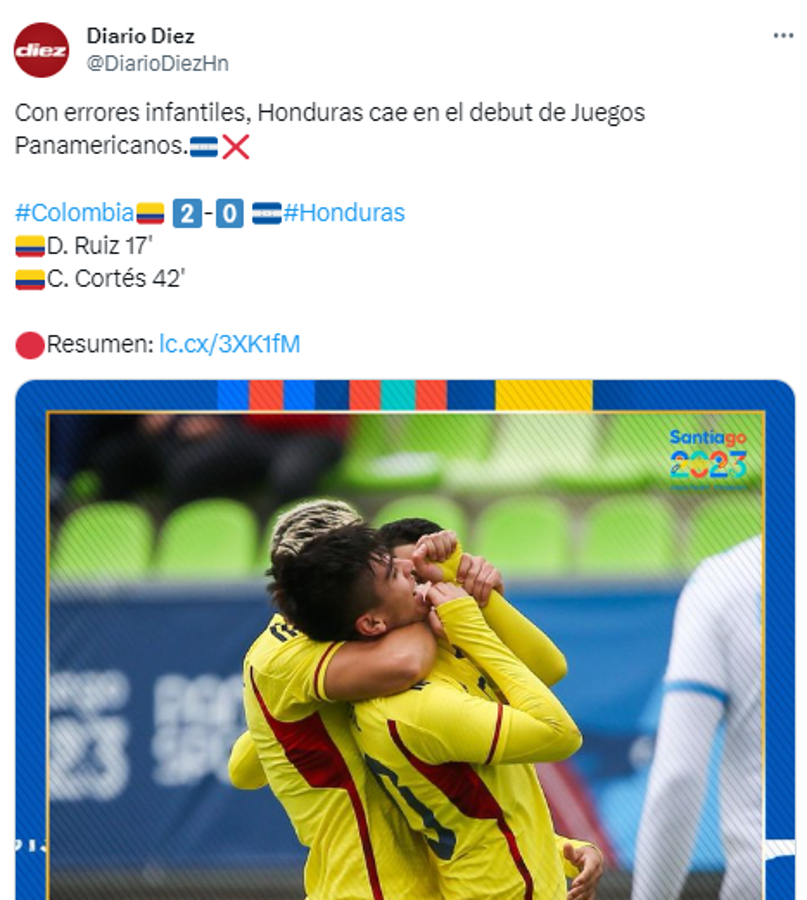 ¡Ya veían la derrota! Periodistas reaccionan por la triste presentación de Honduras en los Juegos Panamericanos 2023