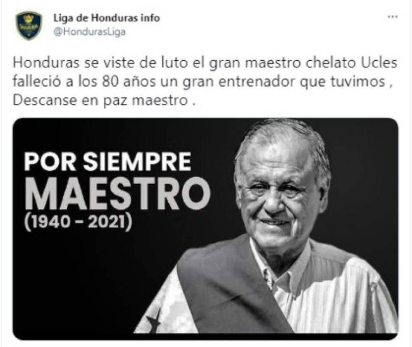 'Se apagó la luz más brillante del fútbol de Honduras': Los desgarradores mensajes tras la muerte de Chelato Uclés