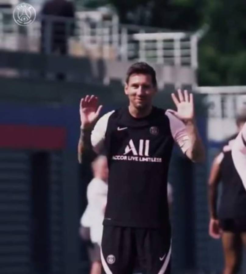 Así fue el primer entrenamiento de Messi en PSG: Su mejor amigo y abrazos con Sergio Ramos