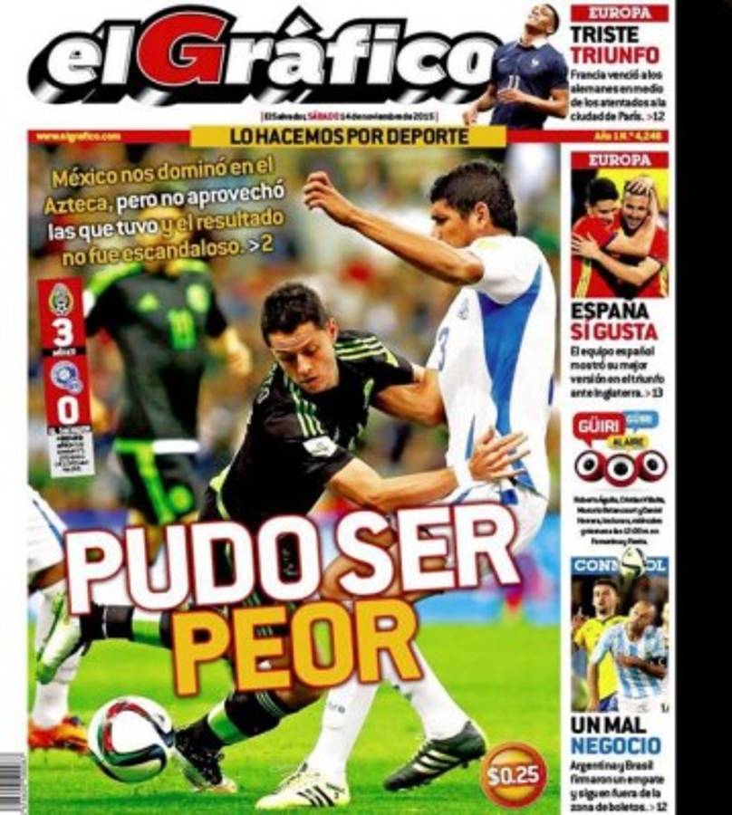 Así amanecieron diarios de Concacaf tras primera fecha en eliminatoria