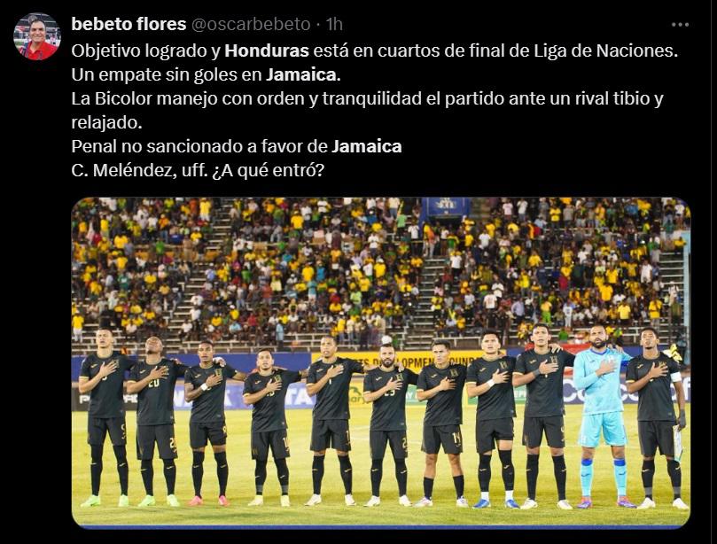 Prensa de Honduras celebra el boleto a cuartos de final en Nations League y también hay críticas: “hubo penal clarísimo para Jamaica”