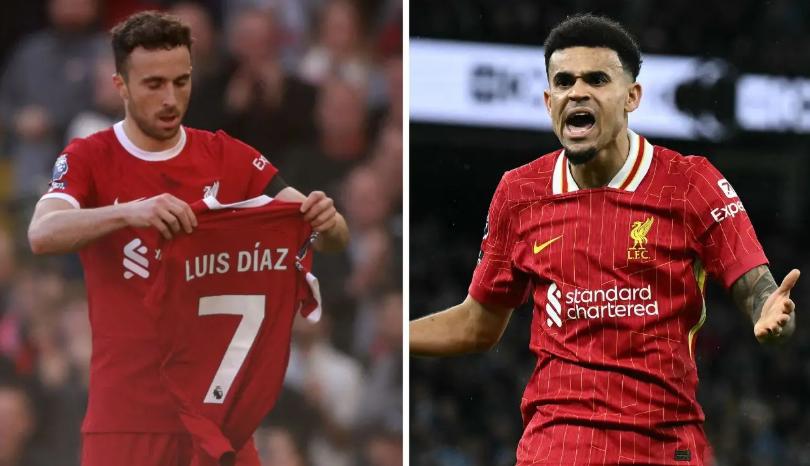 Luis Díaz recibe una ola de críticas: lo que estaba haciendo mientras el Liverpool despedía a Diogo Jota