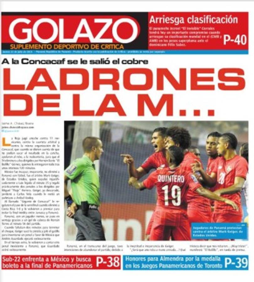 Principales portadas de México, Panamá y el mundo tras el México-Panamá