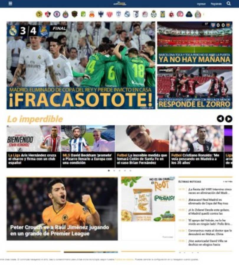 'Fracasotote' y 'Humillante': Lo que dice la prensa de la eliminación del Real Madrid