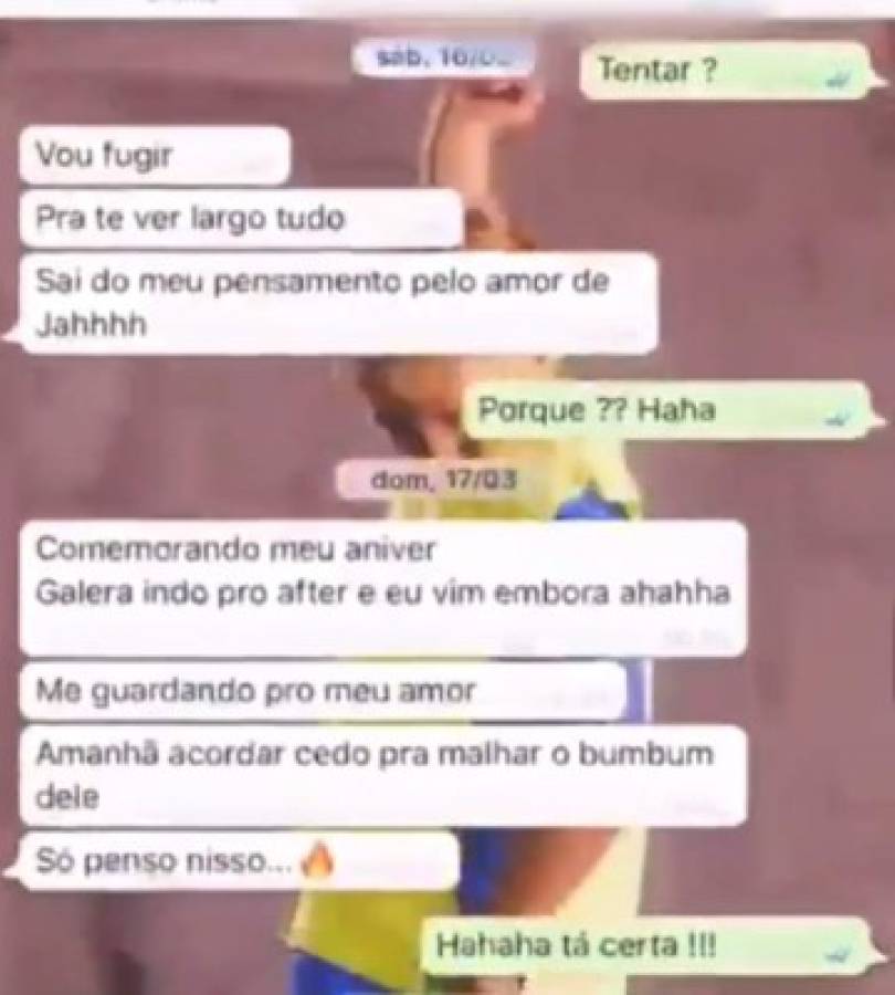 En fotos: Los Whatsapp que reveló Neymar tras ser acusado por presunta violación