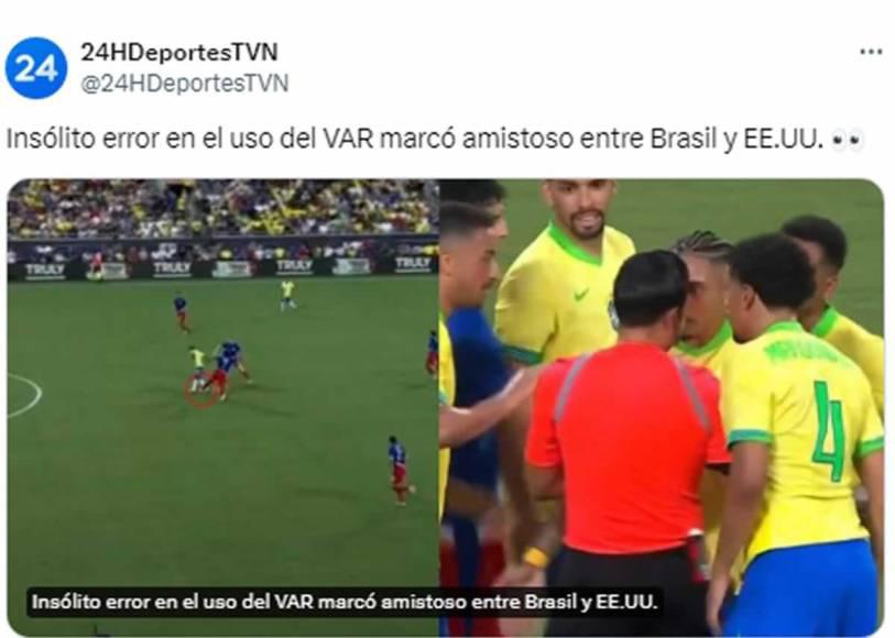“Insólito uso del VAR y tenía que ser de Concacaf”: la dura reacción contra Said Martínez  por su error en el EEUU - Brasil