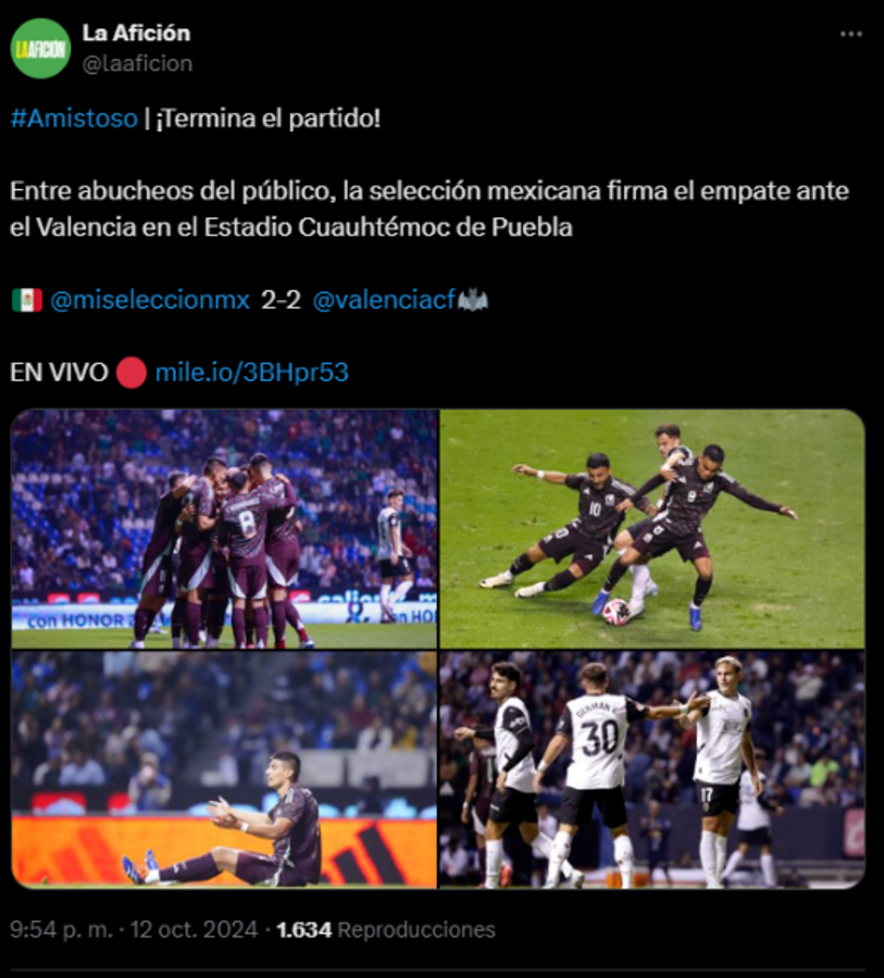 “Siguen sin existir”: la dura reacción de Faitelson tras empate de México ante Valencia “B” y lo que dicen del Vasco