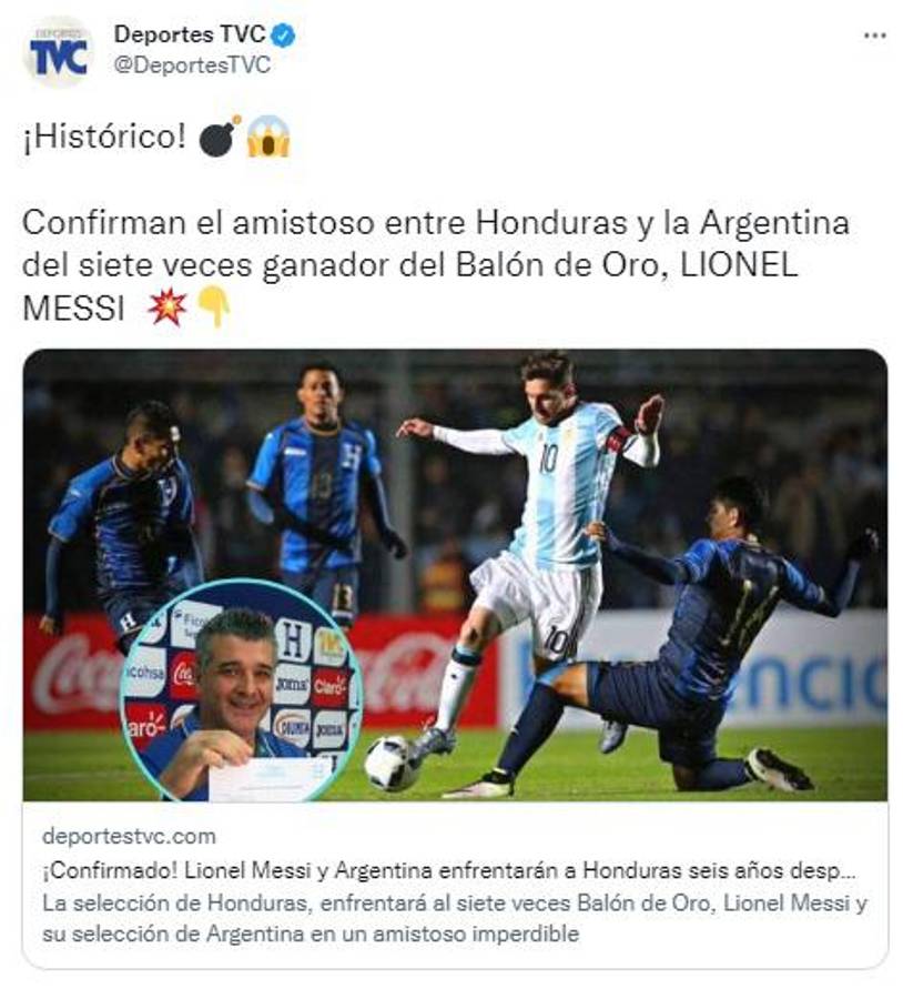 “Contra el siete veces Balón de Oro, Messi”: La reacción de la prensa tras confirmarse el amistosos Argentina vs Honduras