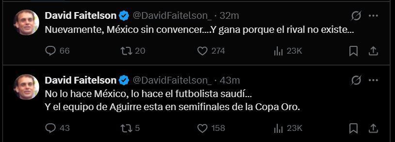 México no juega a nada, Sin convencer: Faitelson y la prensa mexicana molestos; esto dicen de la semifinal ante Honduras