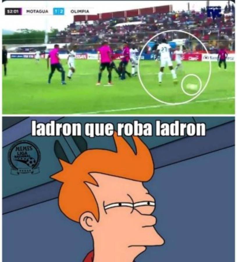 Los memes destrozan al Motagua tras caer en el clásico ante Olimpia en Comayagua