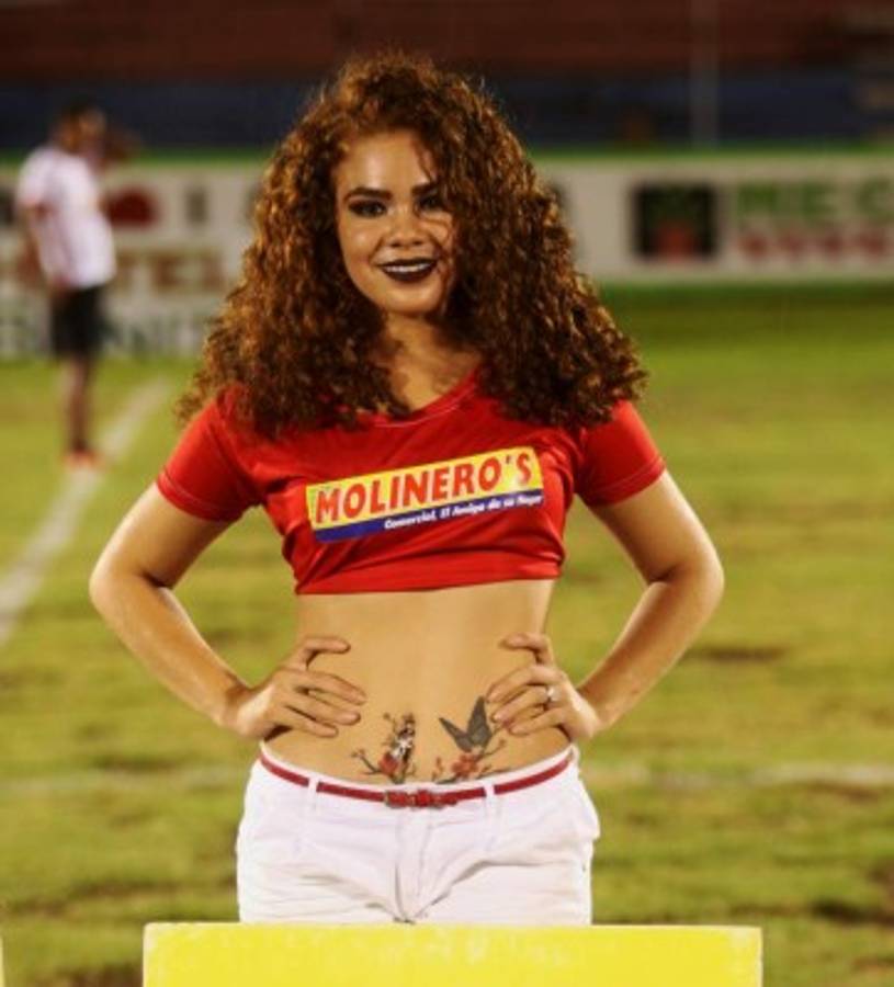 ¡LINDAS! Las ceibeñas derrocharon belleza en el partido del Vida-Real España