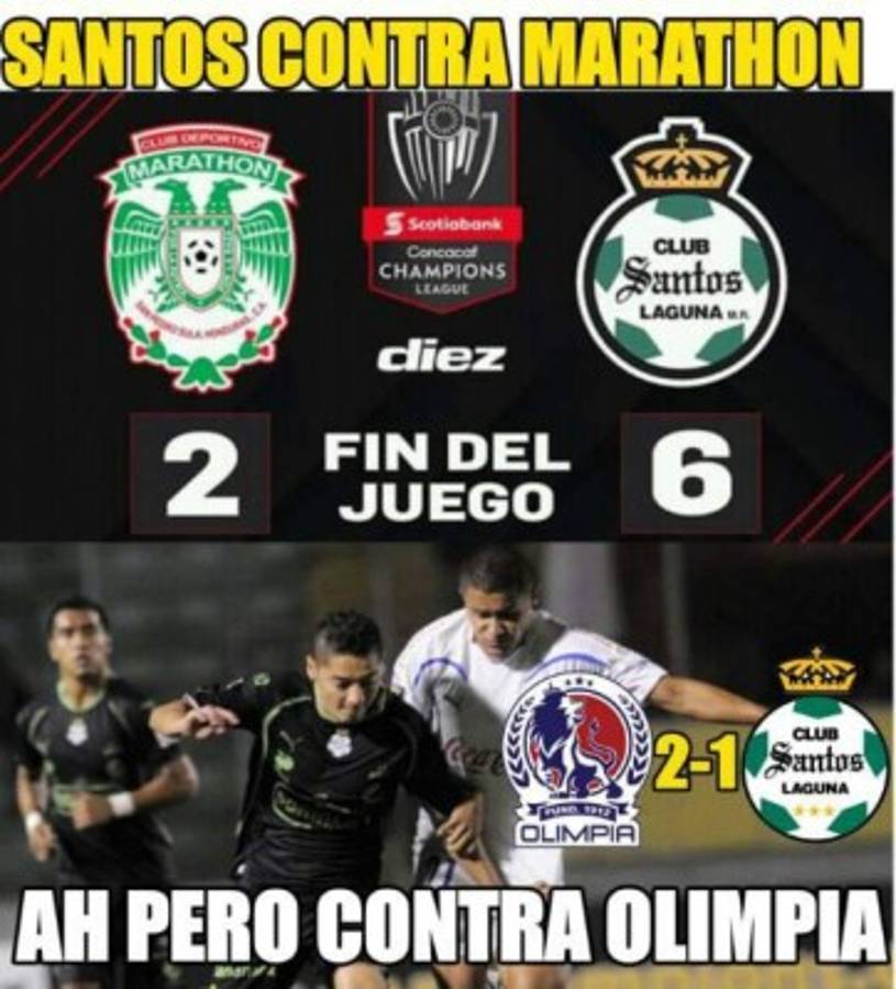 Los otros memes que no has visto y en donde destrozan al Marathón por derrota ante Santos