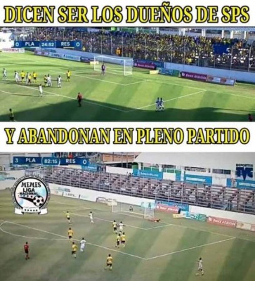Real España y Olimpia caen y son atacados con divertidos memes