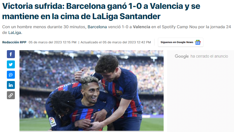 Así amanece la prensa española tras el polémico triunfo del Barcelona: “Robo, VARgüenza, el árbitro no quiso pitar un penal clarísimo”