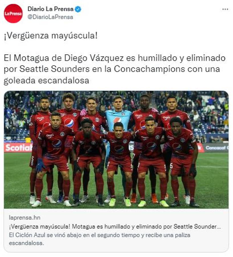 Señalan los culpables: La reacción de la prensa ante la pésima imagen que dejó Motagua al ser eliminado de la Concachampions